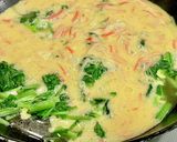 間引き野沢菜を美味しく食べる卵とじ作り方4写真