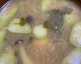 おくら、豆腐のお味噌汁作り方14写真