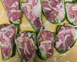 ピーマンの豚こまチーズ詰め作り方6写真