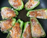 ピーマンの豚こまチーズ詰め作り方9写真