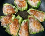 ピーマンの豚こまチーズ詰め作り方11写真