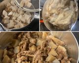 和牛筋のぼっかけ玉子とじ丼(牛すじ卵丼)作り方6写真