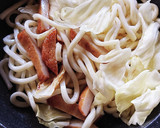 思い出の味★昔風さつま揚げの焼きうどん作り方3写真