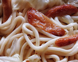 思い出の味★昔風さつま揚げの焼きうどん作り方4写真