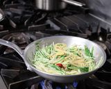 水菜とツナのペペロンチーノスパゲッティー作り方8写真