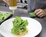 水菜とツナのペペロンチーノスパゲッティー作り方9写真
