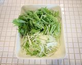 水菜と明太子のワンボールパスタ作り方1写真
