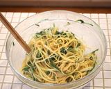 水菜と明太子のワンボールパスタ作り方4写真