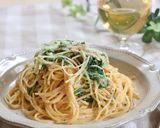 水菜と明太子のワンボールパスタ作り方5写真