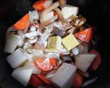 ルウいらずの根菜チキンクリームシチュー作り方3写真