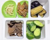 キューリとナスの中華風ピリ辛和え作り方1写真