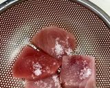 マカジキ*大ぶりな竜田揚げ*作り方1写真