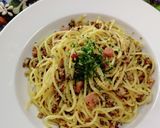 椎茸・ベーコンパスタ♬トリュフ風♬作り方6写真