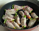 豚肉とピーマンと人参のインボルティーニ作り方5写真