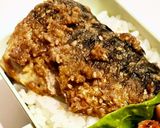 塩サバの味噌マヨ照り焼き弁当作り方1写真