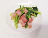 小松菜とベーコンの炒め物作り方4写真