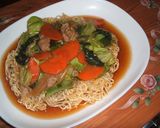 インスタント麺のかた焼きそば！作り方8写真