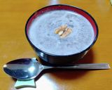 ●健脳と補腎の薬膳●黒胡麻くるみ汁粉作り方3写真