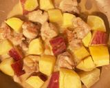 ♡鶏肉とさつまいものマヨ出汁醤油♡作り方4写真