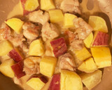 ♡鶏肉とさつまいものマヨ出汁醤油♡作り方4写真