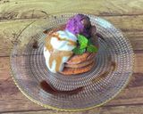ふわふわ!紅芋の米粉パンケーキ作り方10写真