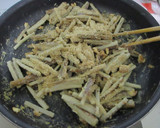 ご飯のお供♬ごぼうと胡桃の西京味噌炒め！作り方6写真