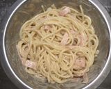 お弁当にも！簡単☆時短べーマヨパスタ作り方7写真