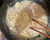チーズたっぷりたらこクリームパスタ作り方5写真