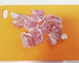 鶏ネギときのこ煮込み七味のせ作り方1写真