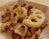 豚肉と蓮根のオイスターソース炒め作り方8写真