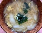 玉ねぎのかき玉みそ汁作り方4写真