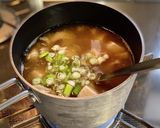 舞茸(きのこ)と豆腐のお味噌汁作り方7写真