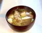 舞茸(きのこ)と豆腐のお味噌汁作り方8写真