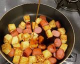 ウインナーと豆腐のオートミール丼作り方6写真
