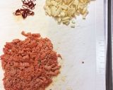 高菜と焼き明太子のピリ辛パスタ作り方1写真