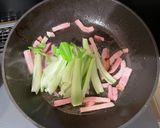 青梗菜とベーコンの和風パスタ作り方4写真