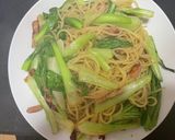 青梗菜とベーコンの和風パスタ作り方6写真