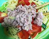 混ぜるだけ簡単！トマトと小松菜のパスタ作り方8写真