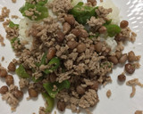 ひき肉とピーマンと落花生のオイスター炒め作り方2写真