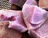 紅芋とさつまいもの豆乳チーズ茶巾絞り作り方4写真
