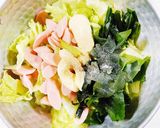 レタスと魚肉ソーセージとわかめのサラダ作り方7写真
