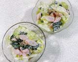 レタスと魚肉ソーセージとわかめのサラダ作り方9写真