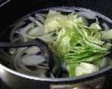 鱈の肝（白子でもOK）とタラコの白味噌汁作り方2写真