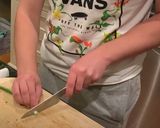 ベーコンと卵のチャハン作り方1写真