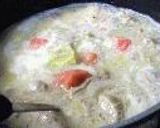 鱈の肝（白子でもOK）とタラコの白味噌汁作り方5写真