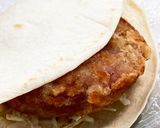 トルティーヤでハムカツサンド作り方4写真