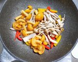 鶏もも肉と大きなナメコのトマト煮作り方4写真