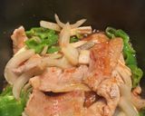 豚肉とピーマンの焼き肉のタレ丼☆弁当作り方3写真