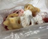 お肉と蓮根とさつまいもの甘酢炒め作り方4写真