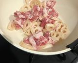 お肉と蓮根とさつまいもの甘酢炒め作り方5写真